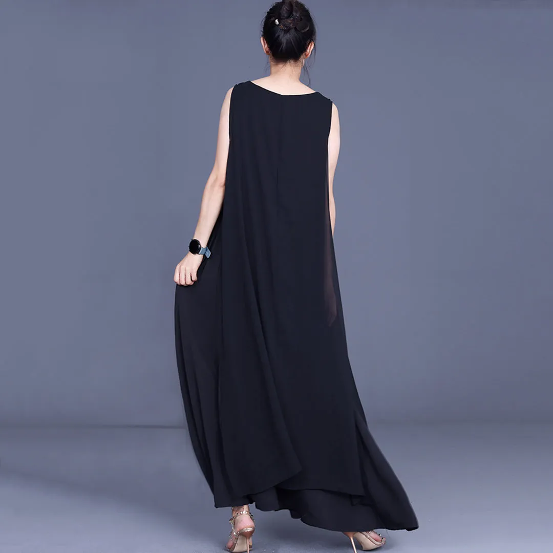 Women Solid Sleeveless Dress
