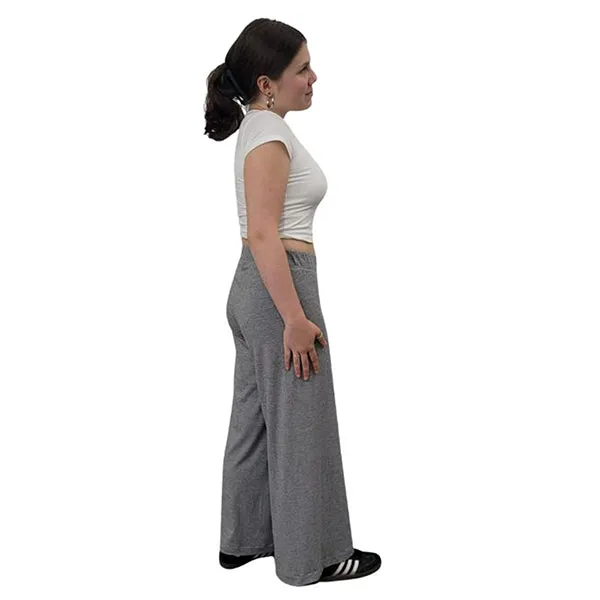 WOMEN'S BAMBOO PALAZZO PANTS MICRO WHITE