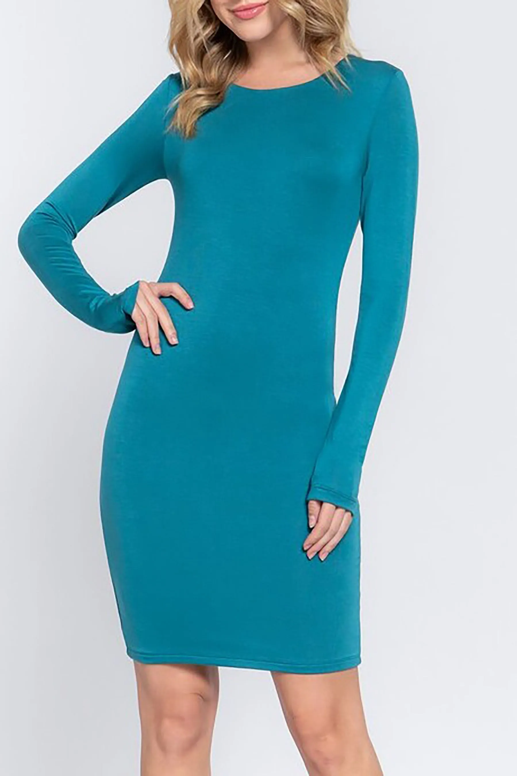 Women's Casual Long Sleeve Crew Neck Mini Dress ZD13934C28 $8Each