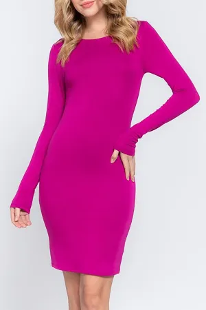 Women's Casual Long Sleeve Crew Neck Mini Dress ZD13934C28 $8Each
