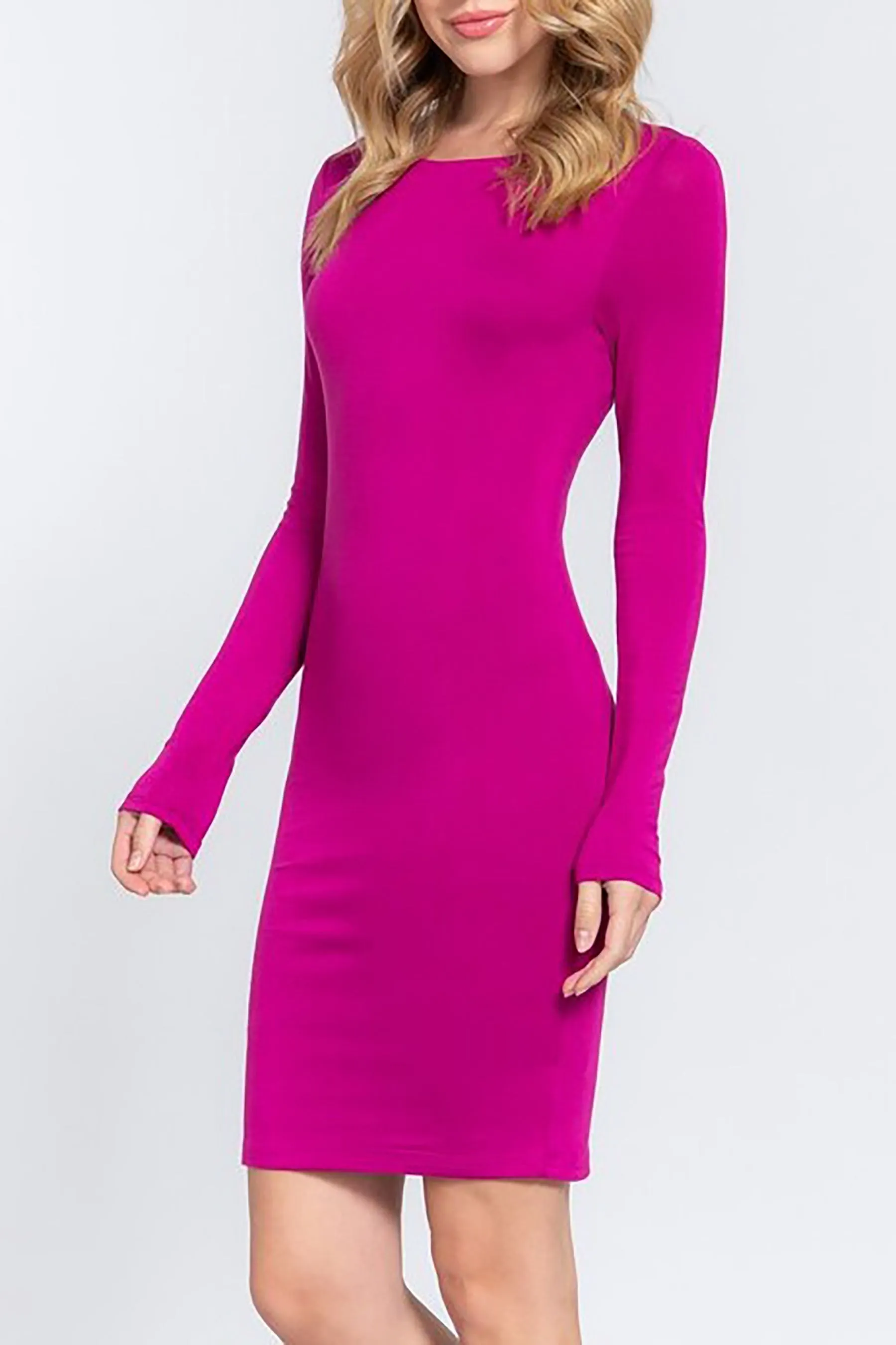 Women's Casual Long Sleeve Crew Neck Mini Dress ZD13934C28 $8Each