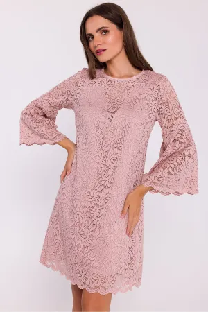 Women’s Evening Dress Lace Elegant Bell Sleeves Cocktail Shift Dress