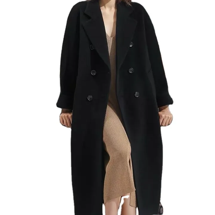 Women's High Quality Winter woolen coat long cashmere wool coat