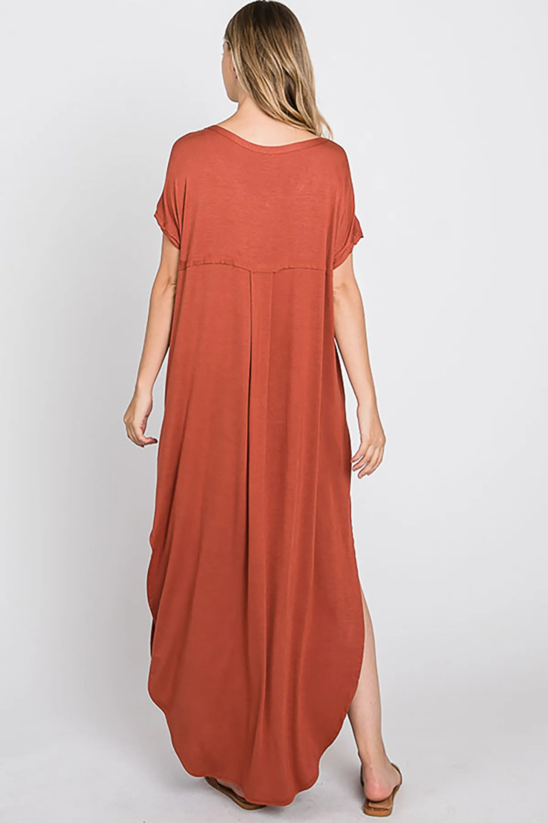 Women's Solid Color Oversized Maxi Dress