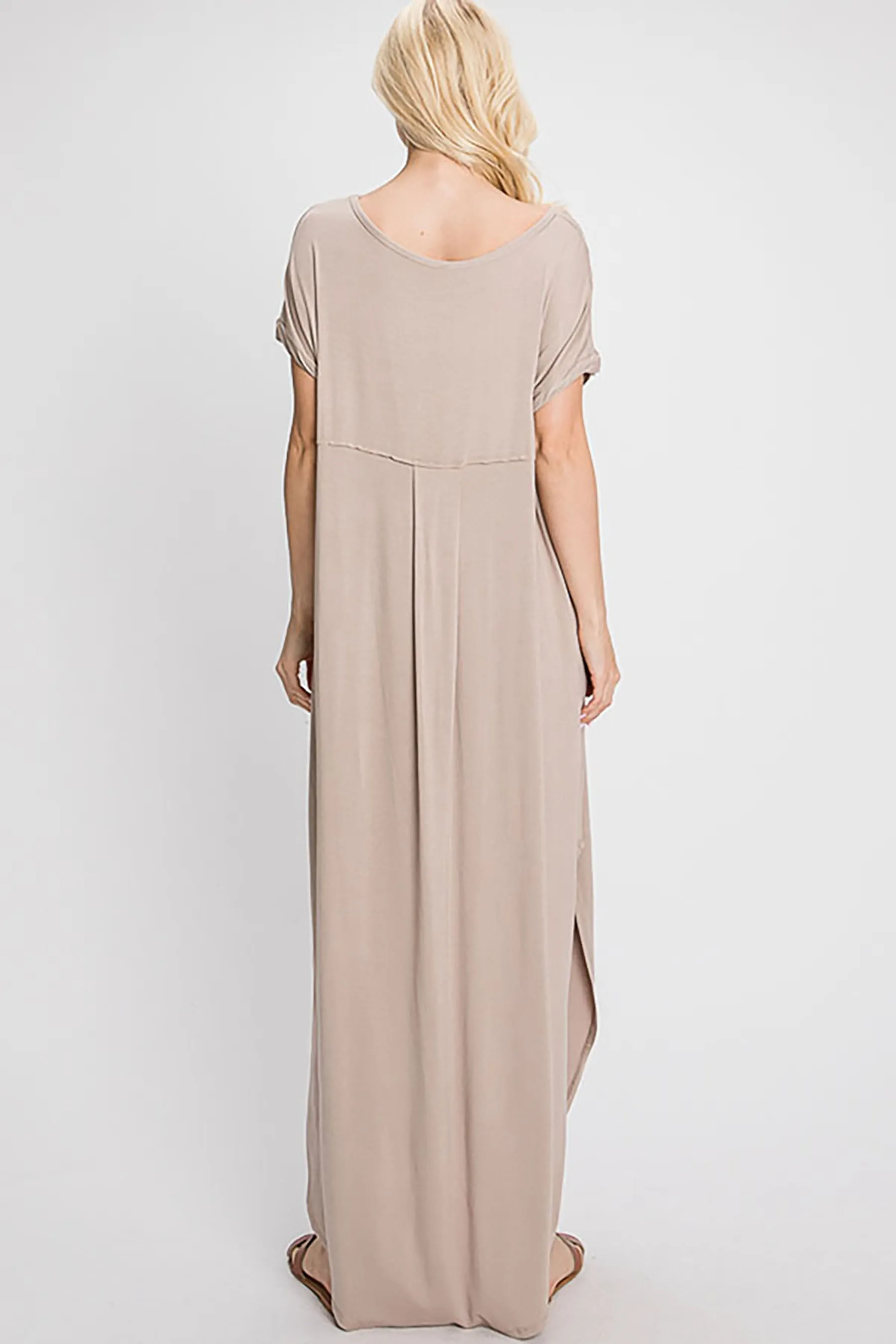 Women's Solid Color Oversized Maxi Dress