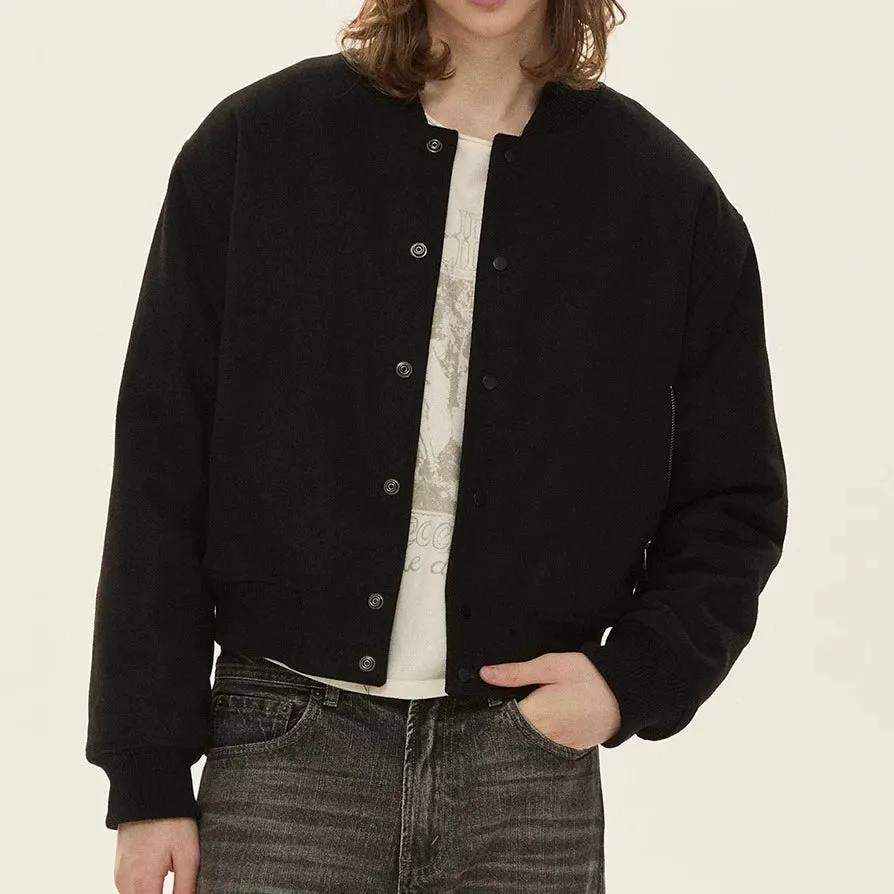 Wool Blend Bomber Jacket