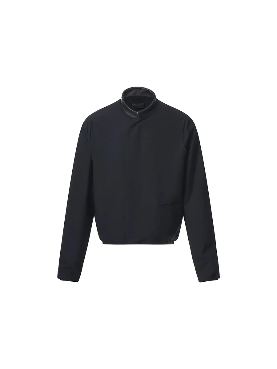 Wool Blend Bomber Jacket