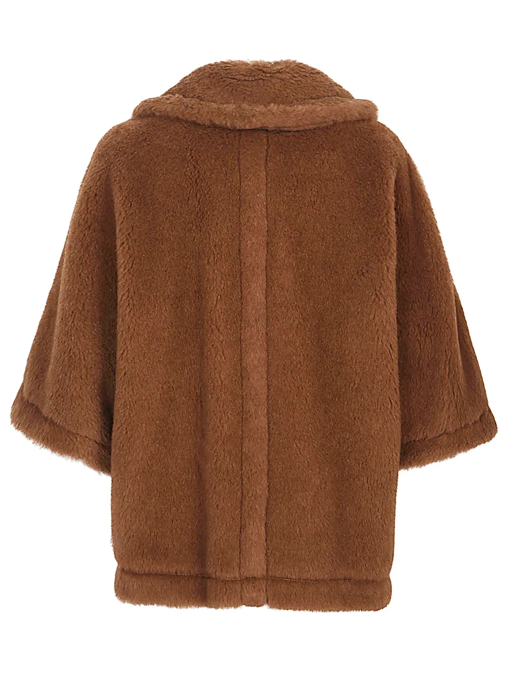 Wool buttoned cape