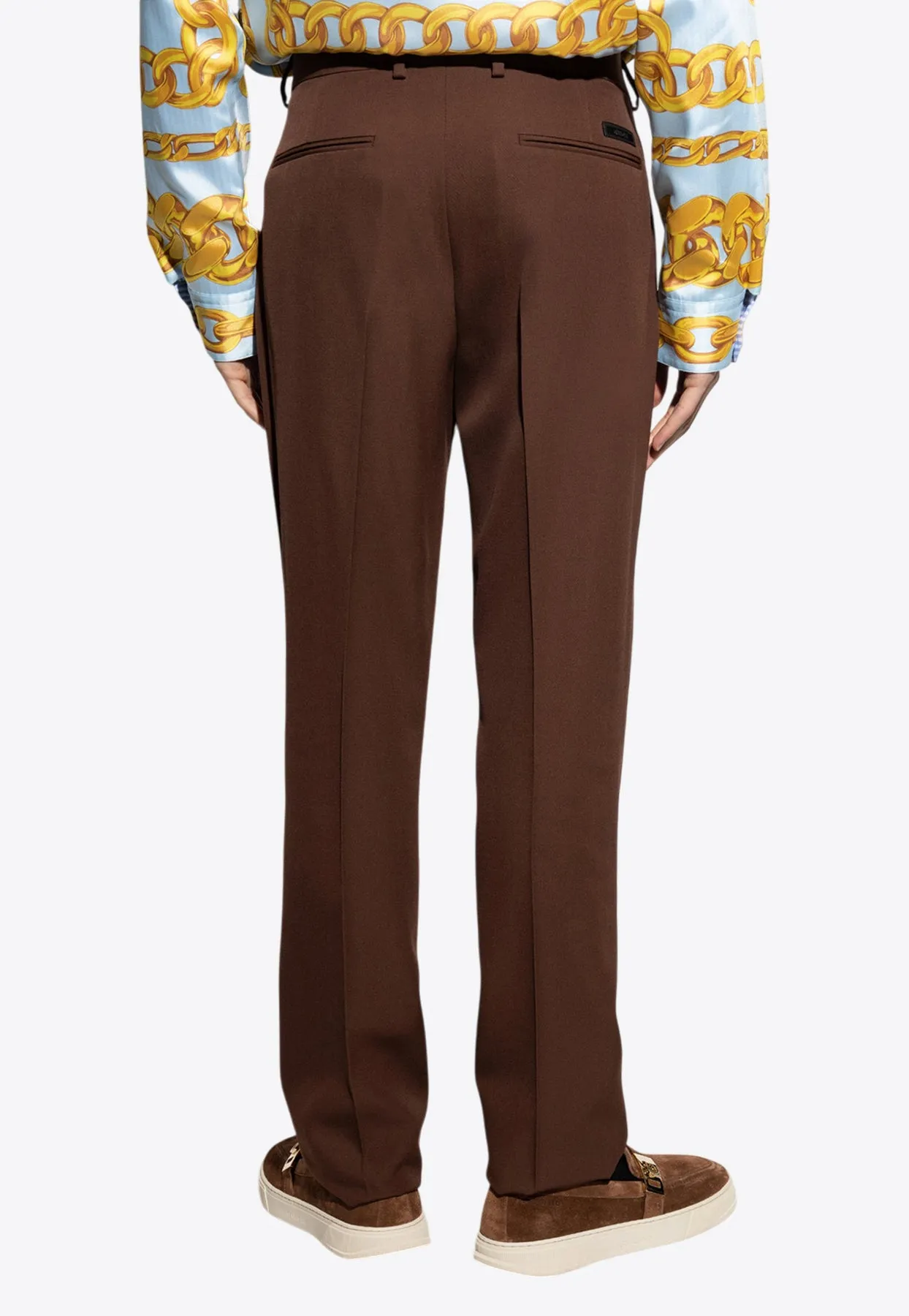Wool Formal Pants with Tailoring Label