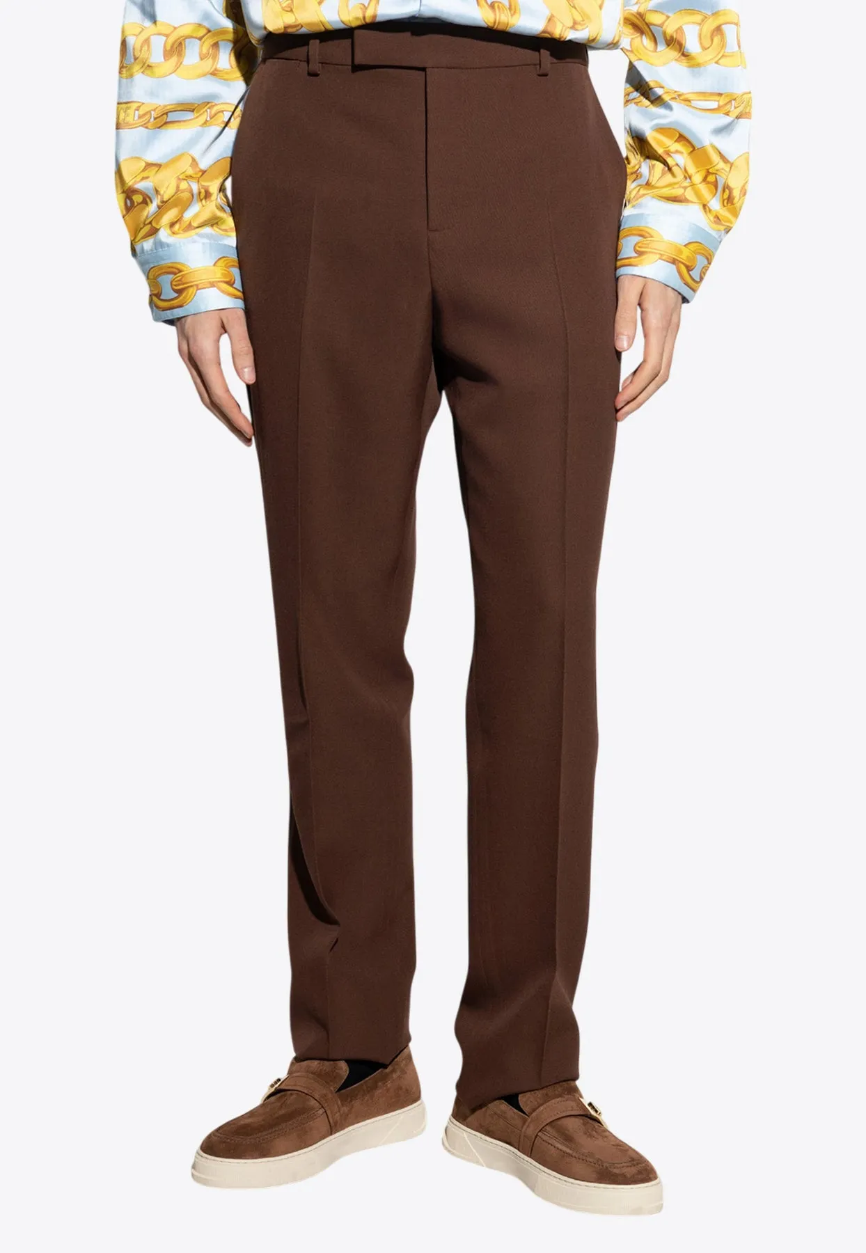 Wool Formal Pants with Tailoring Label