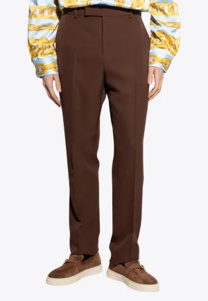 Wool Formal Pants with Tailoring Label