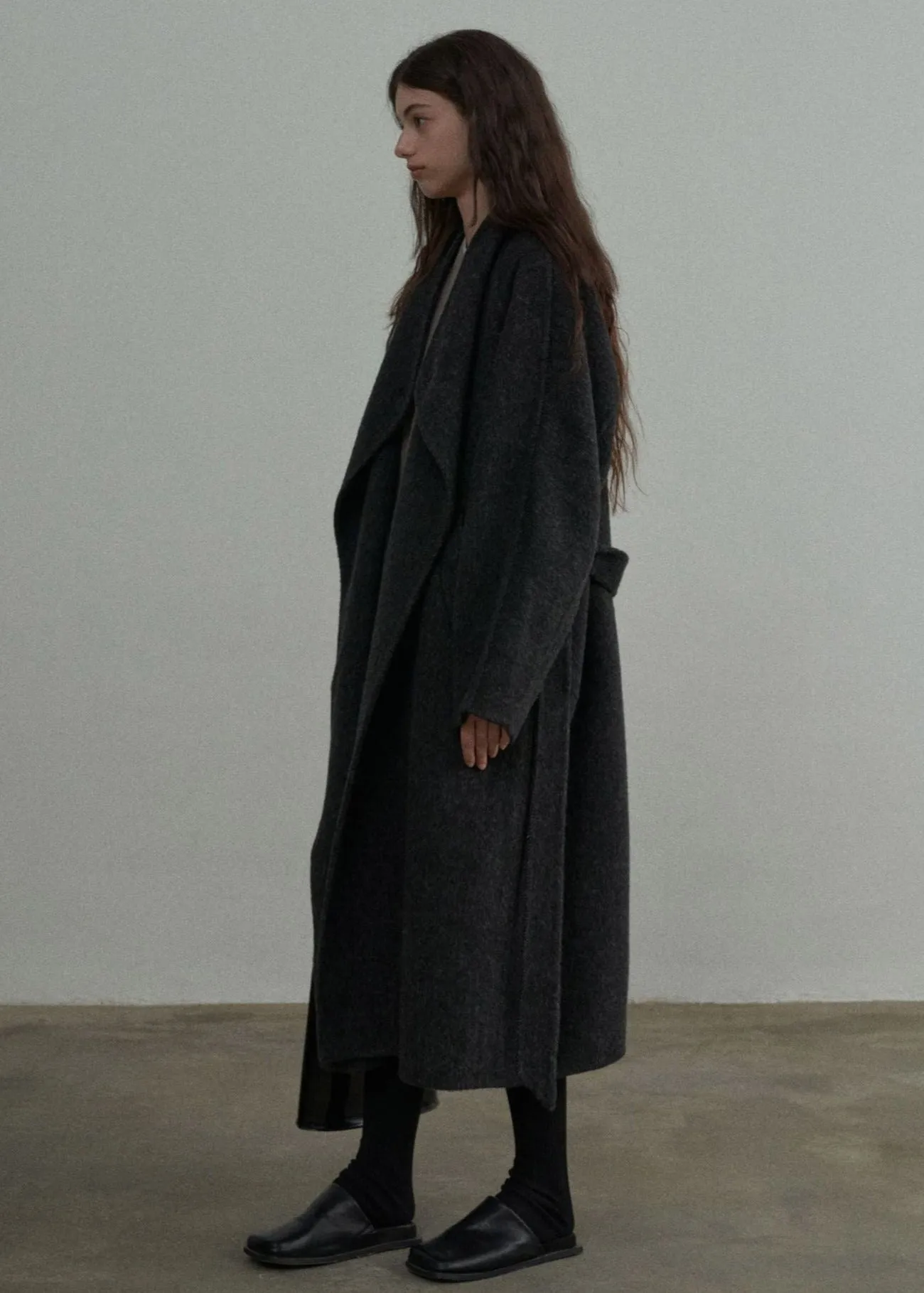 Wool Silk Blend Coat