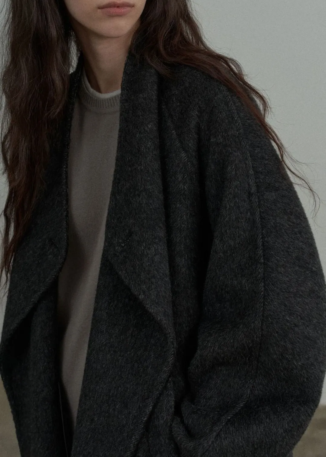 Wool Silk Blend Coat