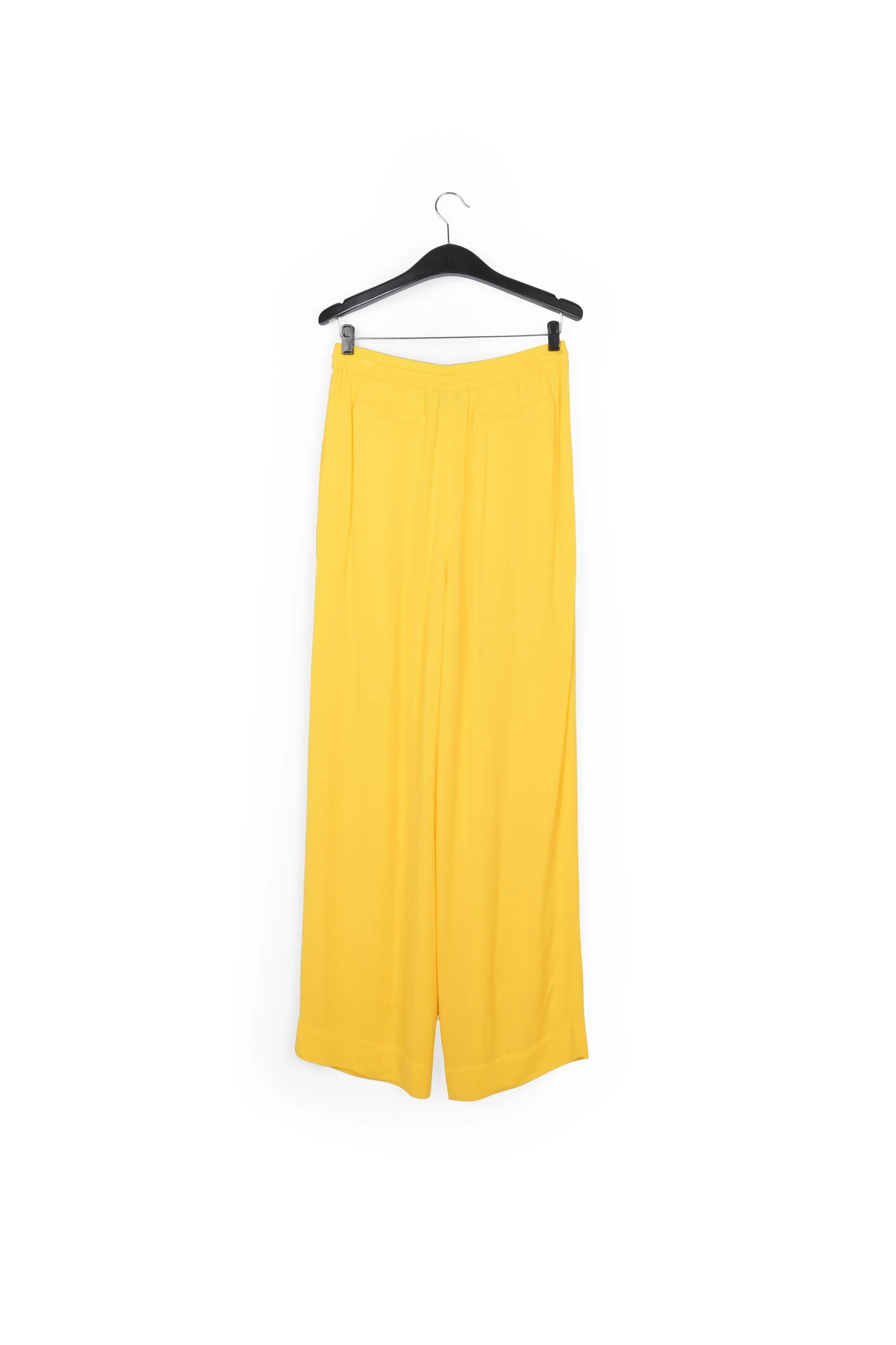 Yellow wide-leg pants