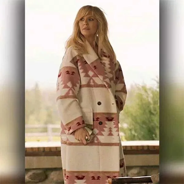 Yellowstone S05 Beth Dutton Pink Coat