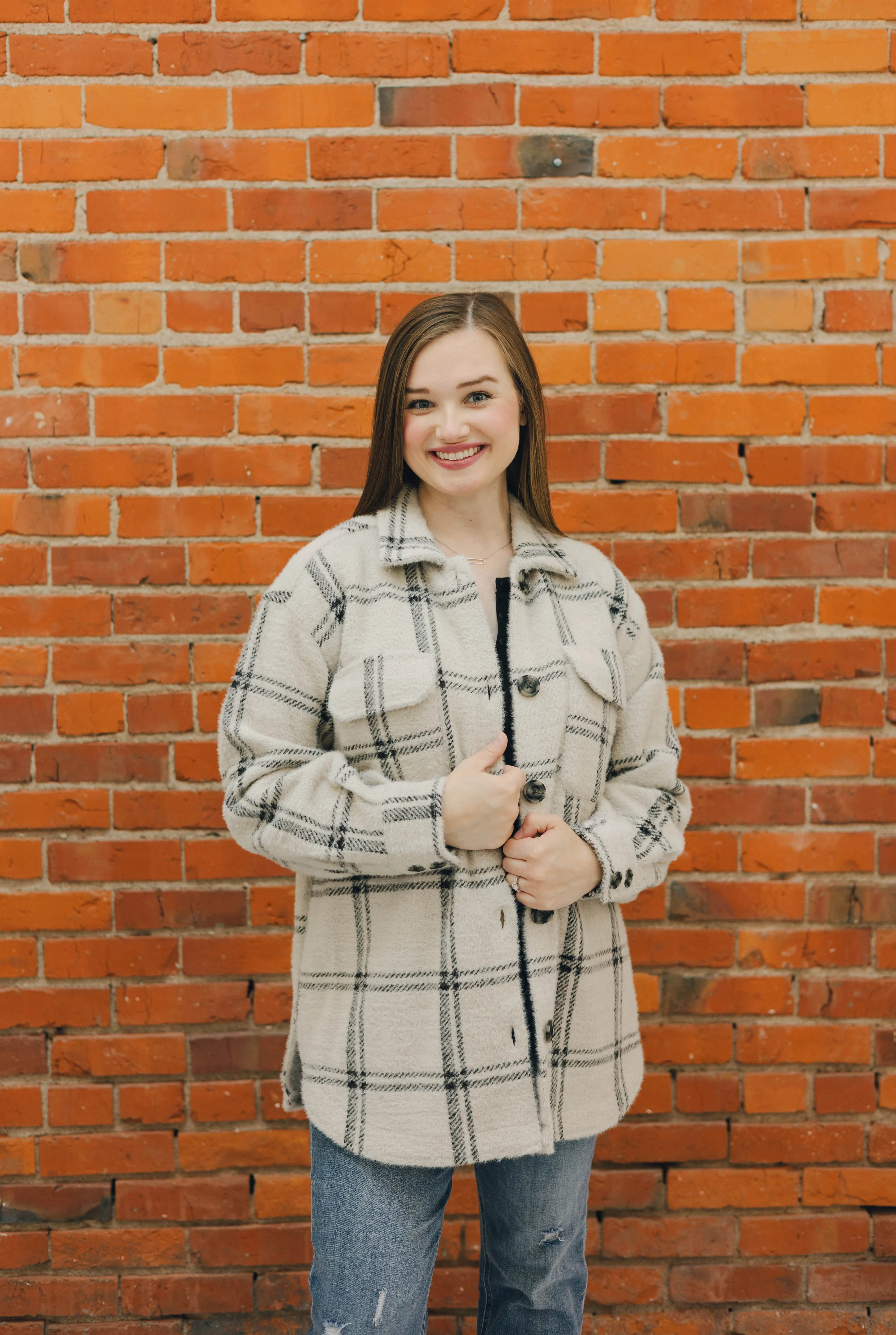 Z Supply Plaid Tucker Jacket